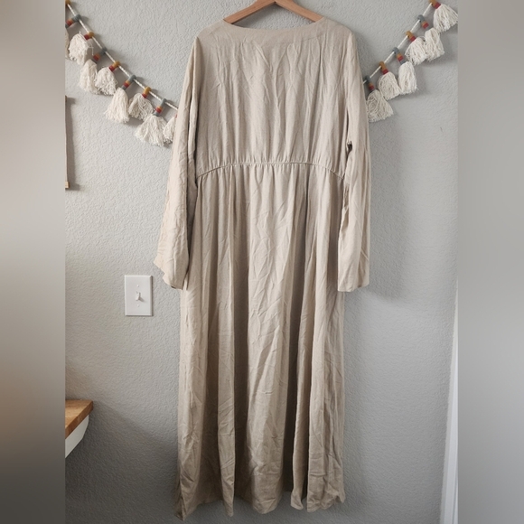 Eloquii Beige Button-Down Dress - Picture 3 of 12